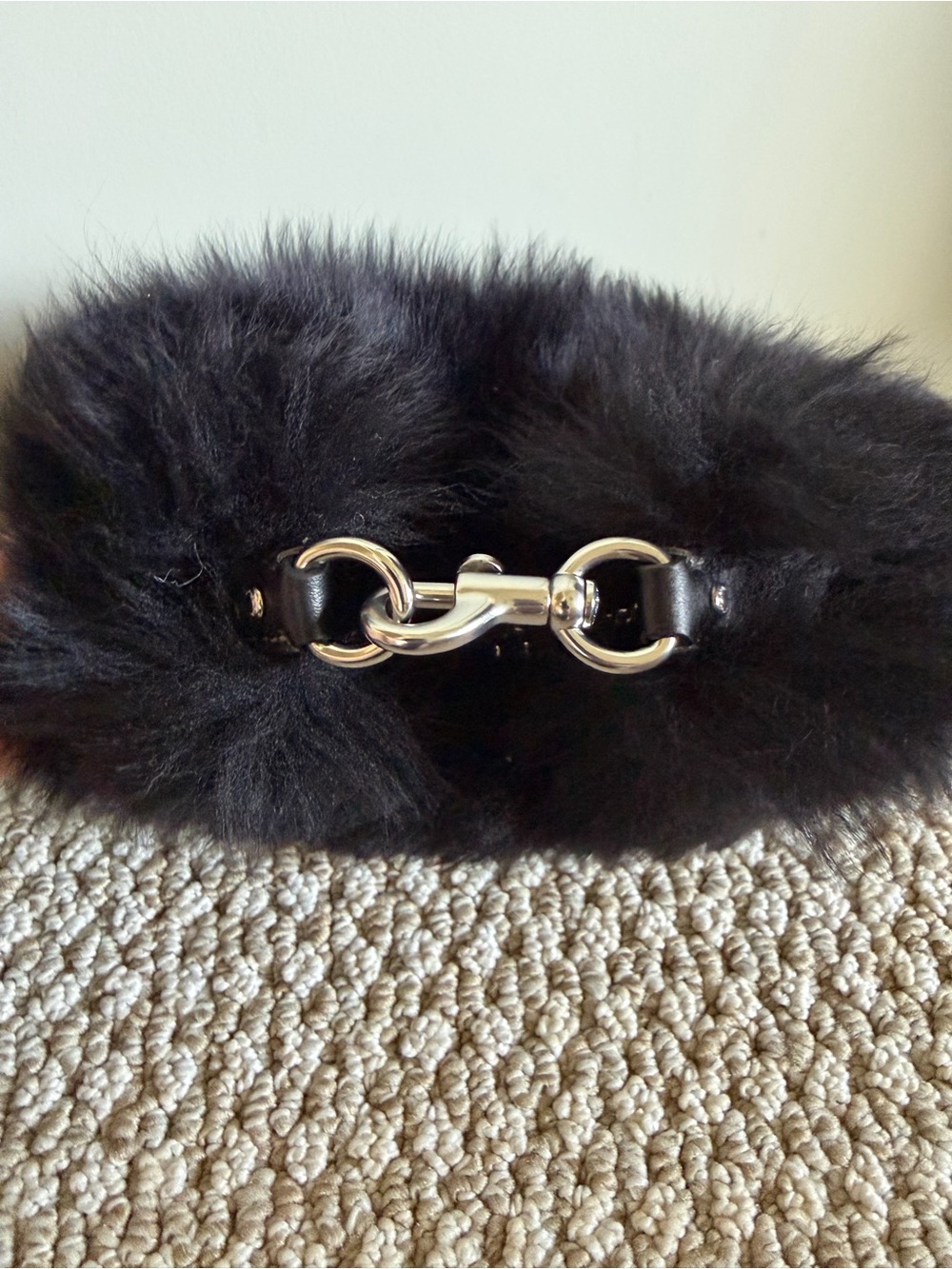 Coach NWT - Jonie Plush Black Shearling Bag CW575 - Picture 5 of 12